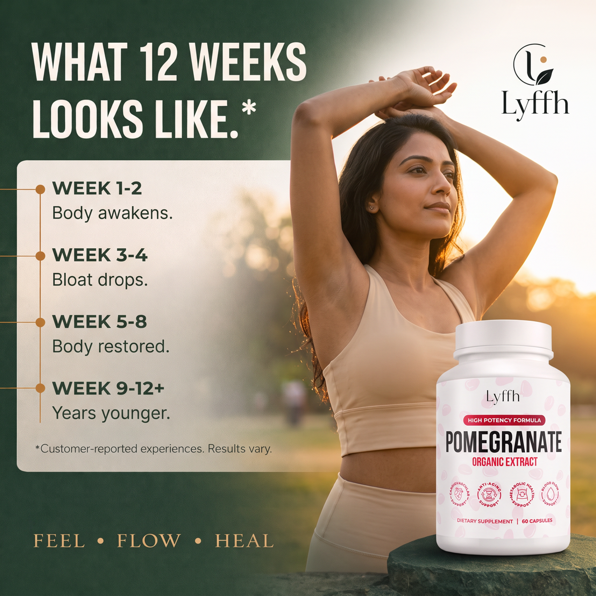What 12 weeks on Pomegranate looks like, week by week