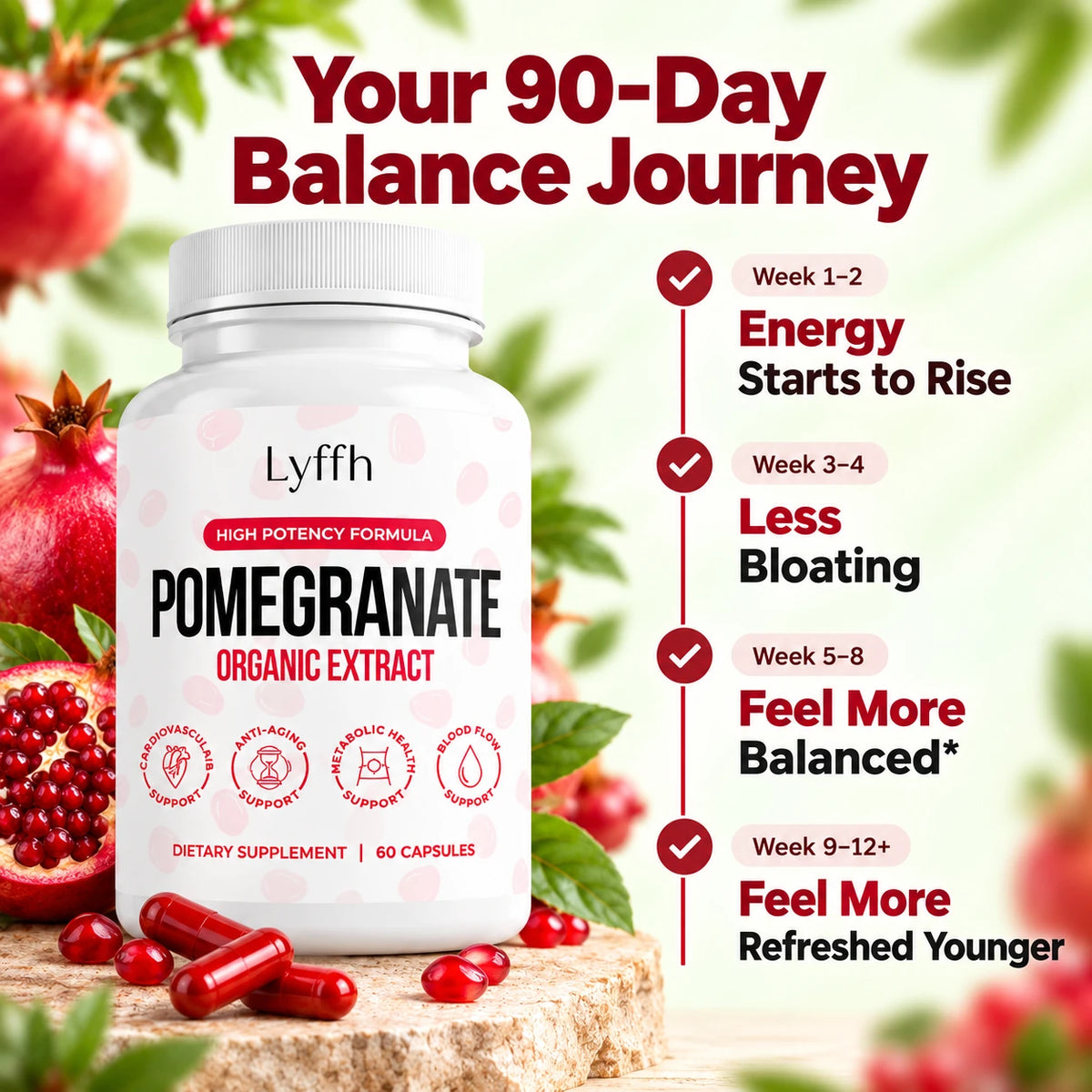 Lyffh Pomegranate 90-day wellness journey