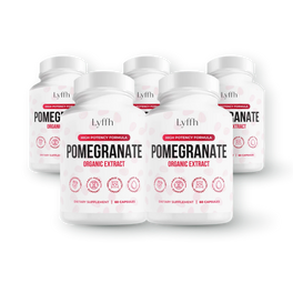 Organic Pomegranate Extract Capsules, Buy 3 Get 2 Free pack