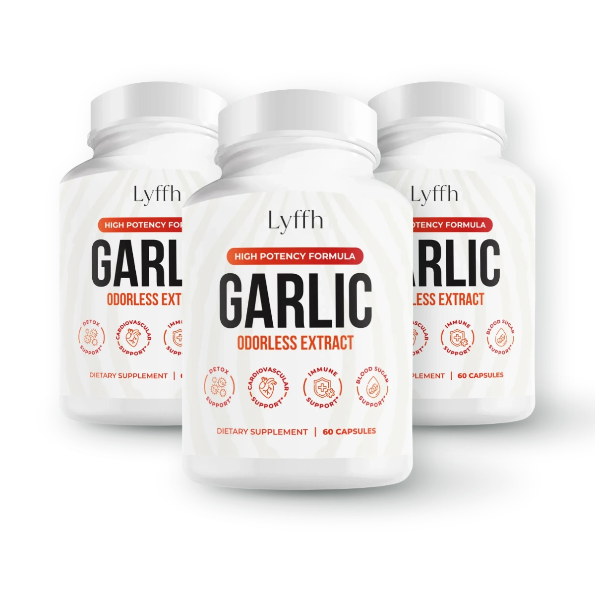 Odorless Garlic Extract Capsules, Buy 2 Get 1 Free pack