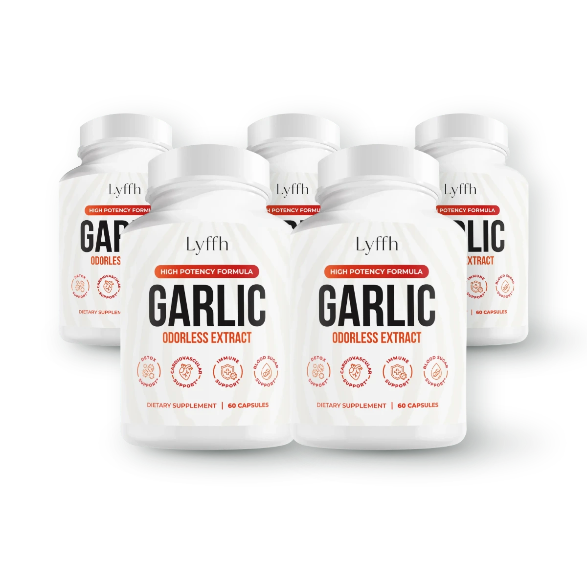 Odorless Garlic Extract Capsules, Buy 3 Get 2 Free pack